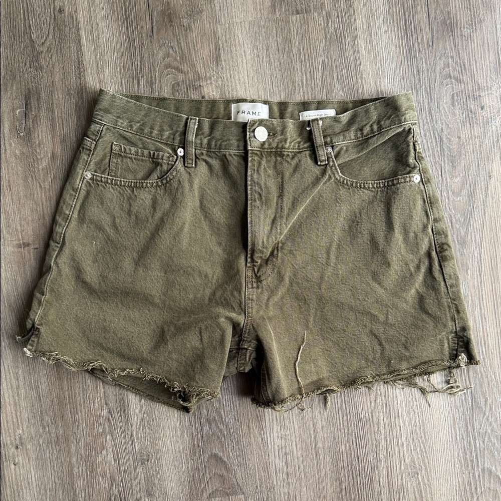 Frame Denim Women's Khaki Jean Shorts